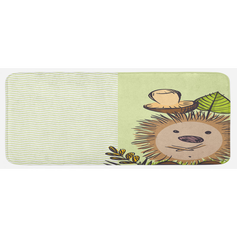 Tapis de cuisine champignon