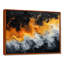  «Orange noir abstrait liquide rivière III - art abstrait mural encre liquide-106106070-136038041
