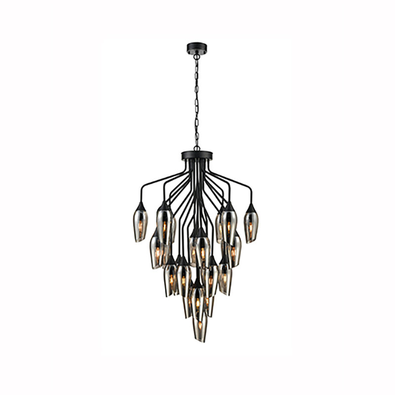 Corbin 22 - Light Unique/Statement Chandelier, Smoked