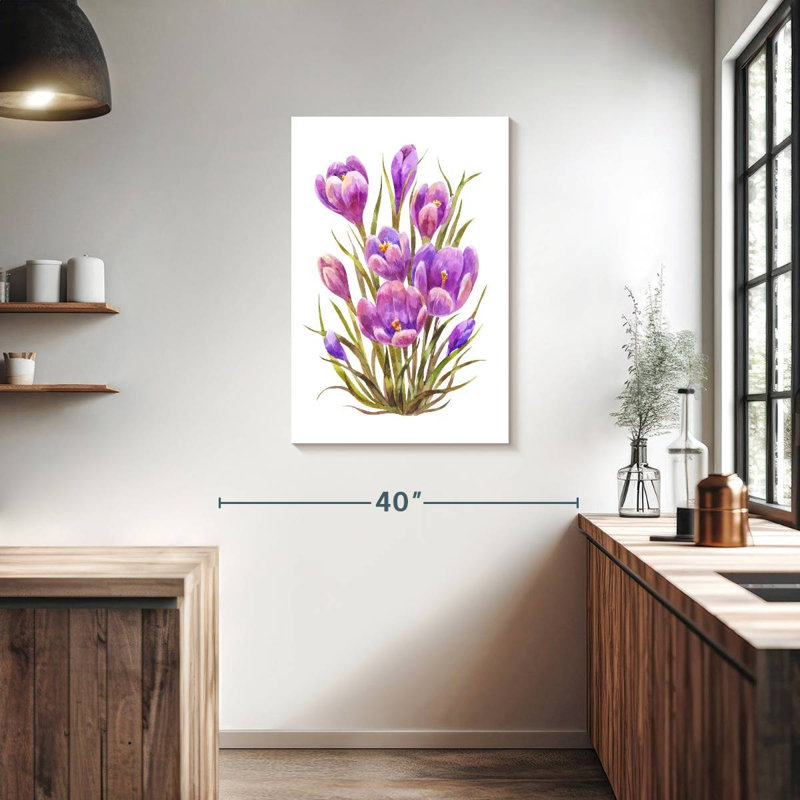 Harnek Crocus Flower Cluster, 36" H x 24" W
