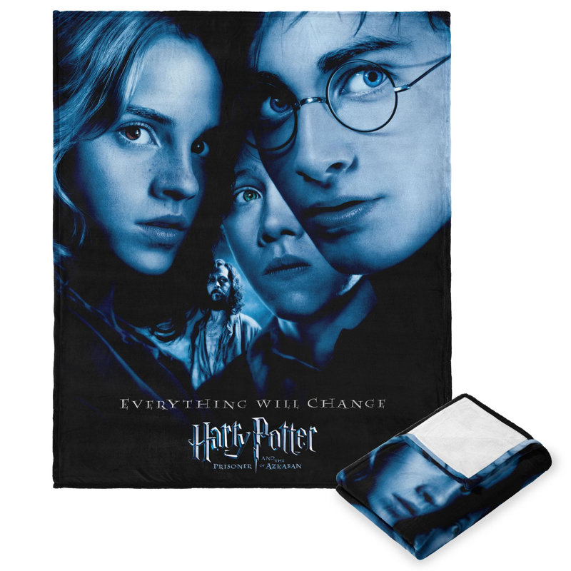 Throw Blanket, Darkblue/Black