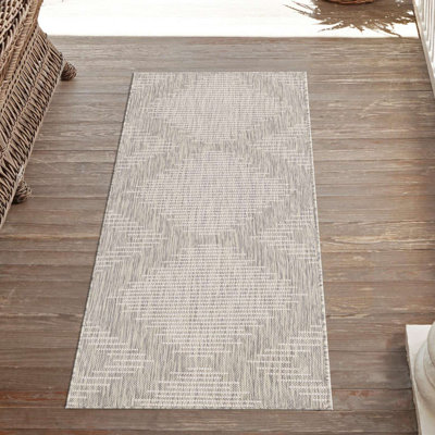 Tapis intérieur / extérieur gris Ava-Mary