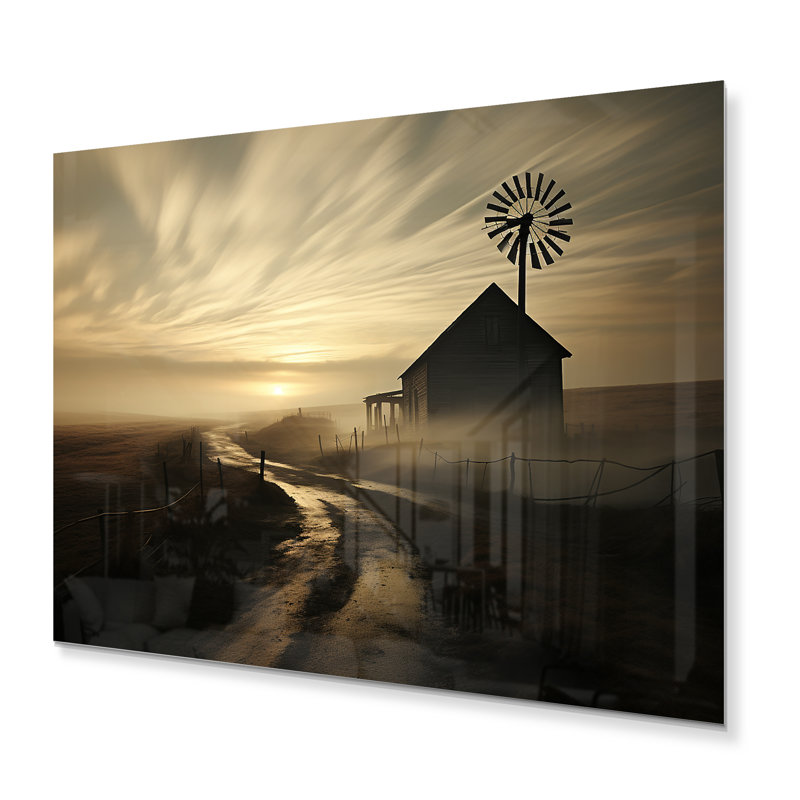 Décoration murale en métal Wind Turbines Country Charm III, H 12 po x l 20 po x P 1 po