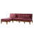 100 % lin rouge bordeaux est en rupture de stock