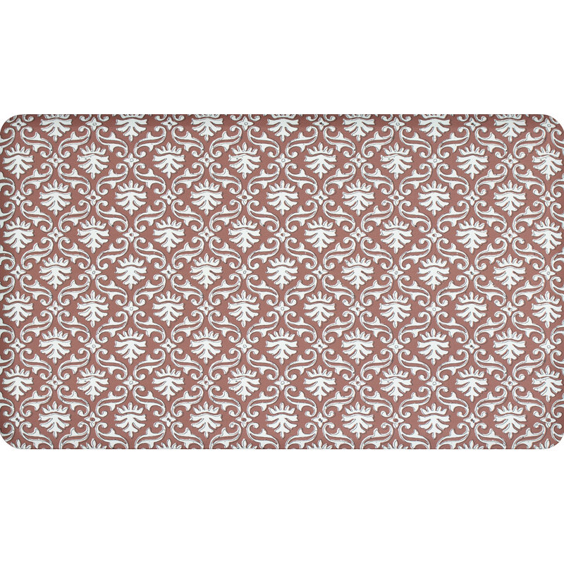 Ledsworth Terracotta Anti-Fatigue Comfort Long Mat, Rectangle 1'8" x 2'8"