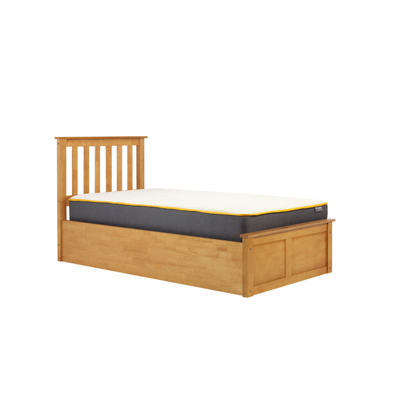 Verona Wooden Ottoman Bed, Single (3'), Oak