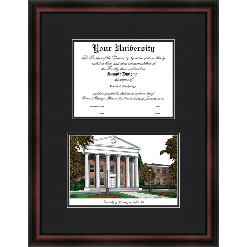 NCAA Mississippi Rebels Diplomate Diploma Frame