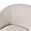 Fauteuil demi-tonneau pivotant contemporain en chenille de 25 po de largeur Akeylah