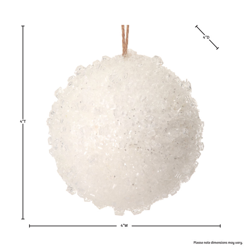 Ornement boule, Blanc