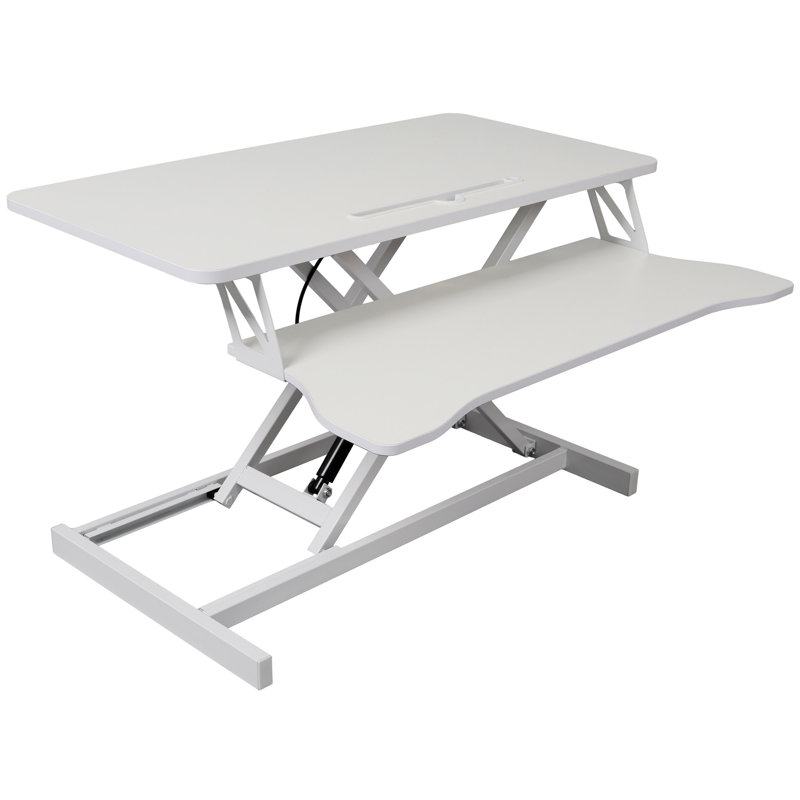 Adjustable Height Standing Laptop Desk (Not Include Stools), White