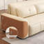 Canapé-lit électrique multifonctionnel 71,65 po beige, pliable et extensible avec tiroirs de rangement et ports USB-131258183