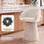 Ensemble de 3 tabourets de bar rembourrés Everly Modern avec dossier incurvé-850427654-850427677