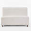 Causeuse moderne beige avec coussin haute densité - canapé compact pour le salon, pieds brun clair, confort élégant