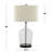 Botella 28" Glass Table Lamp with USB - Set of 2