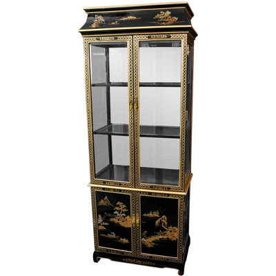 Lighted Curio Cabinet by Oriental Furniture