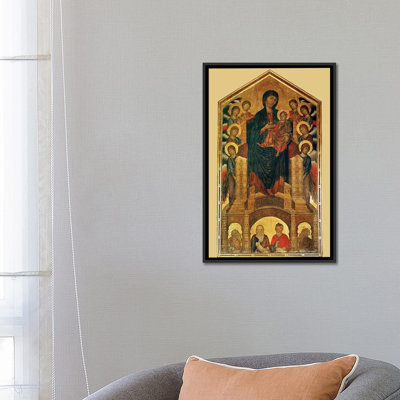 Vierge à l’enfant intronisé, et les propanes (Santa Trinita Maestà), C. 1280-85 par Cimabue - Giclée sur toile tendue avec châssis