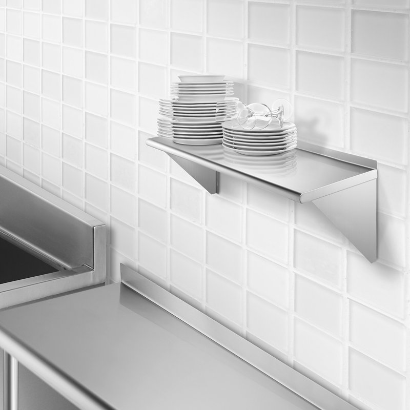 Metal Bracket Shelf, 18.5" H x 36" W x 12" D