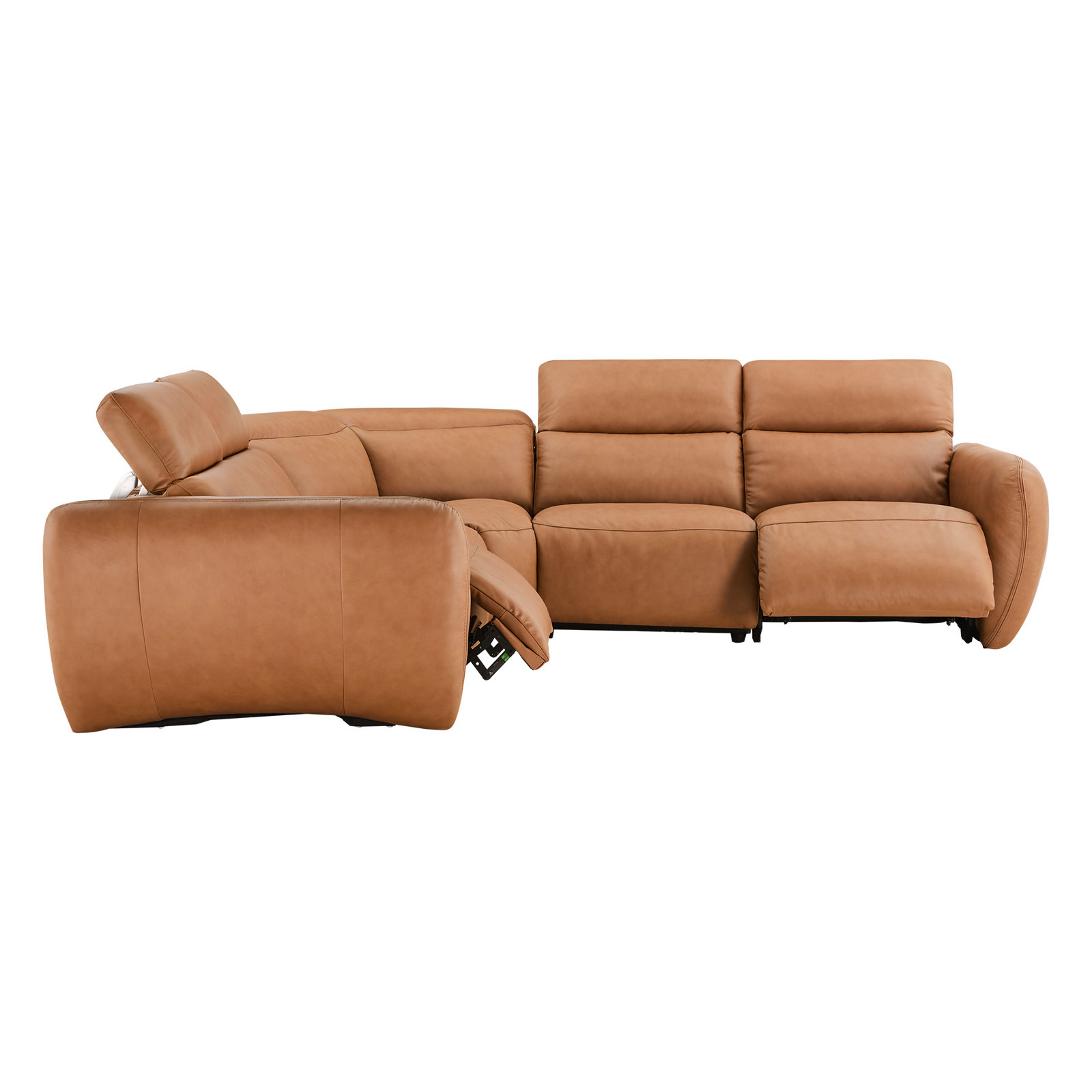 Astro 5-Piece Genuine Leather Power Reclining Sectional