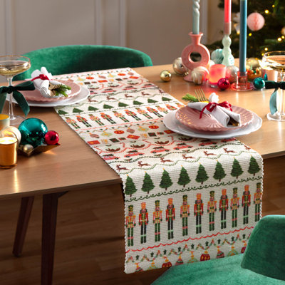 Christmas Celebration Large Festive Table Runner