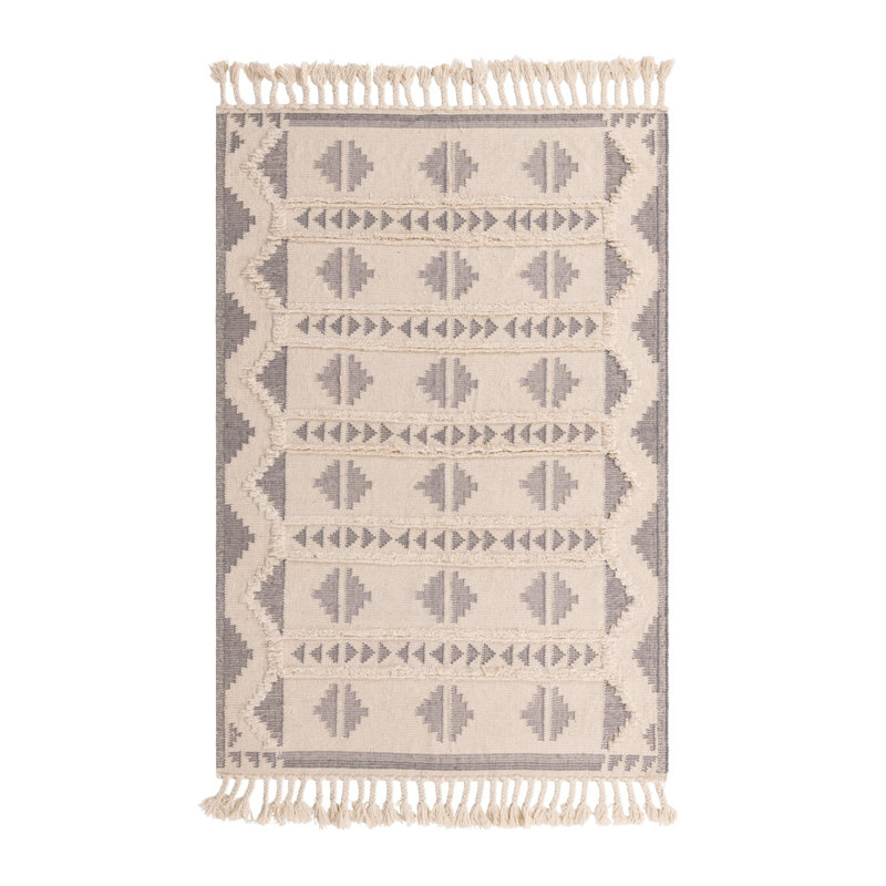 Eylin Performance Wool Geometric Indoor Rug, Rectangle 6' x 9'