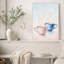 Art mural sur toile rose et bleu-579821294