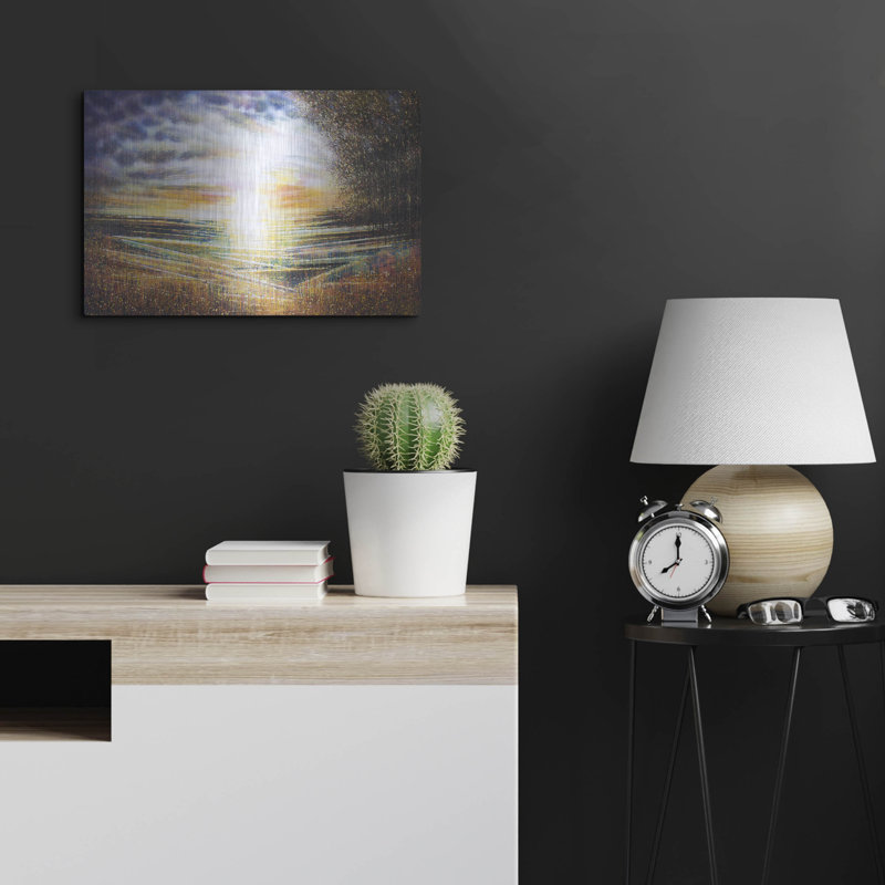 " Meadow At Sunset " by Marc Todd, 16" H x 24" W