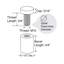 Pour ancrages muraux et vis pour PVC, verre et acrylique