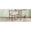 Ensemble de table de salle à manger à hauteur de comptoir en bois 3 pièces avec 2 chaises rembourrées pour petit espace, brun-131276849-131276852-131276854-131276856