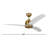 Marica 54" 3 - Blade LED Standard Ceiling Fan with Fan Control Parts and Light Kit Included-2116960471