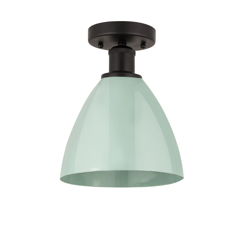 Plafonnier semi-encastré Amylee, Écume de mer, Bronze huilé, H 9,63 po x l 7,5 po x P 7,5 po