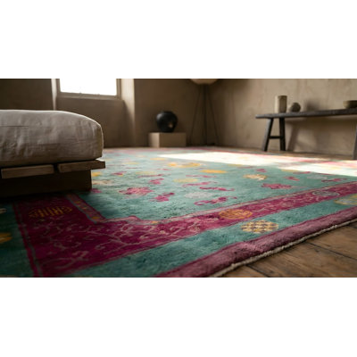 Tapis antique chinois Art Deco