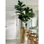 Fiddle Faux Fiddle Leaf Fig Tree in Metal Planter-2083095699-2083095697