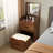 3-in-1 Vanity Desk with Flip-Top Mirror and Glass Desktop