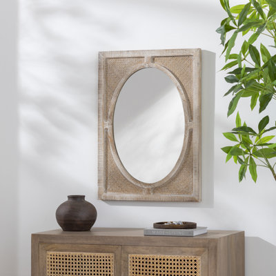 Swati Rattan Frame Mirror