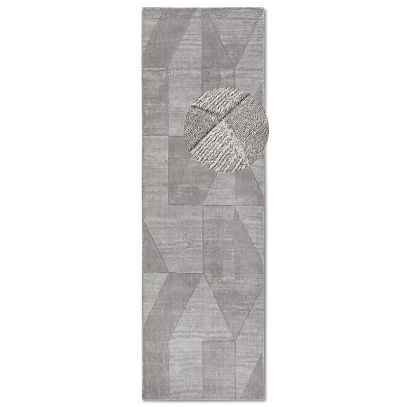 Kollektion 1906 Hand Crafted Hand Loomed Area Rug, Rectangular 250 cm x 80 cm