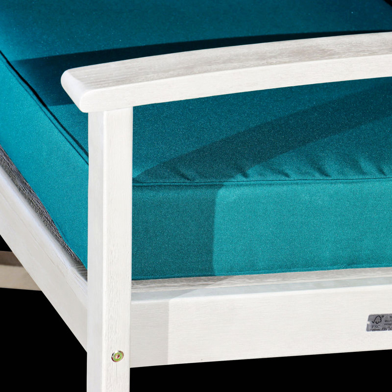 Chaise berçante en bois massif Ingibergur, Gris, Vert foncé