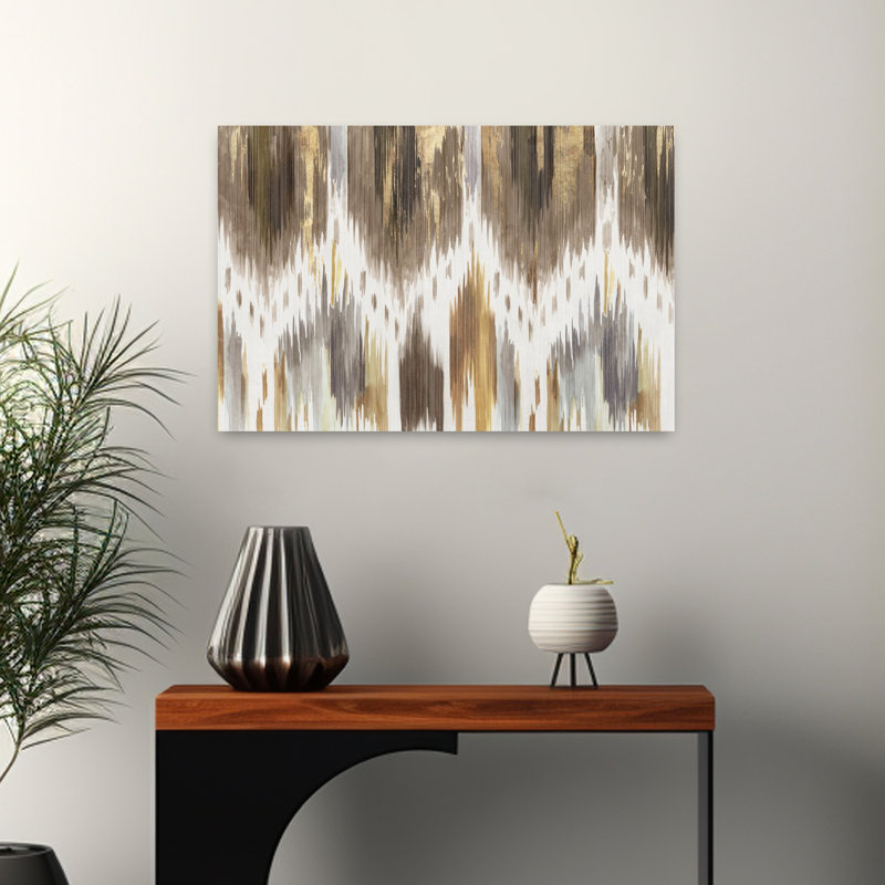 Art moderne abstrait géométrique, H 16 po x l 24 po