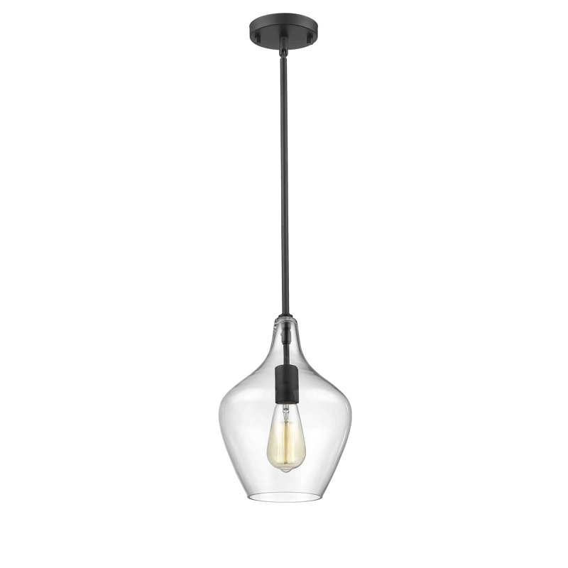 Bertram 1 - Light Single Pendant, Painted Bronze