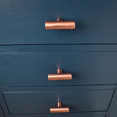 Copper Knob T-Shaped Thick-Bodied