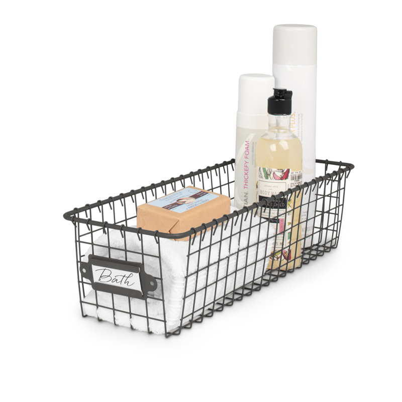 Rebrilliant Decorative Basket, 4" H x 16" W x 5.5" D
