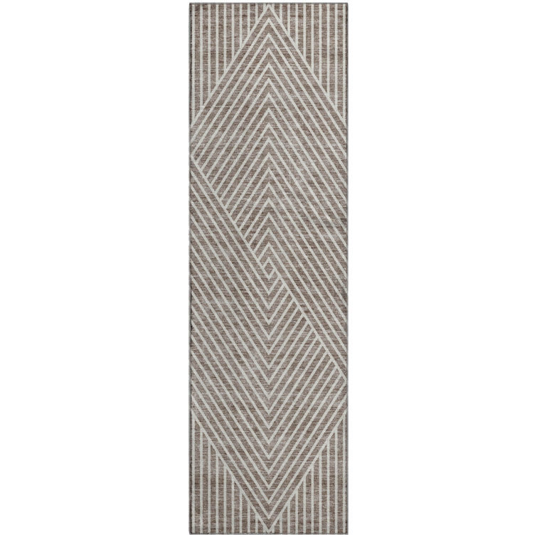 Premium Machine Washable Prisco Taupe Rug