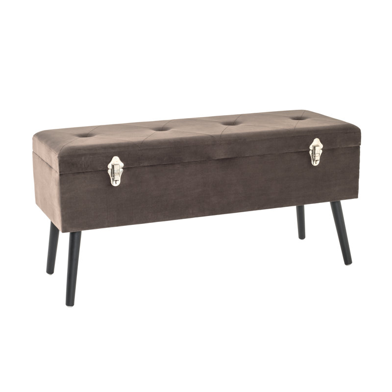 Carlie Upholstered Storage Bench, 52cm H x 106cm W x 40cm D