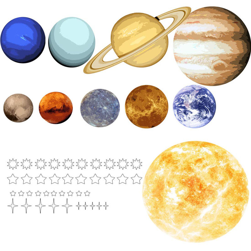 Adhésif décoratif extérieur espace extérieur pour système solaire et colle, H 42 po x l 44 po
