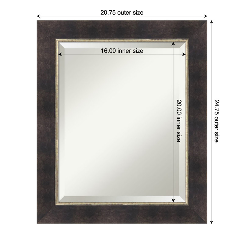 Miroir mural Odin, 24,75 po x 20,75 po
