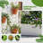 Metal Planter Box with Trellis without Wheels-55307887