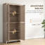 Armoire de cuisine 72 po - 4 portes avec 4 tablettes réglables pour un rangement ordonné