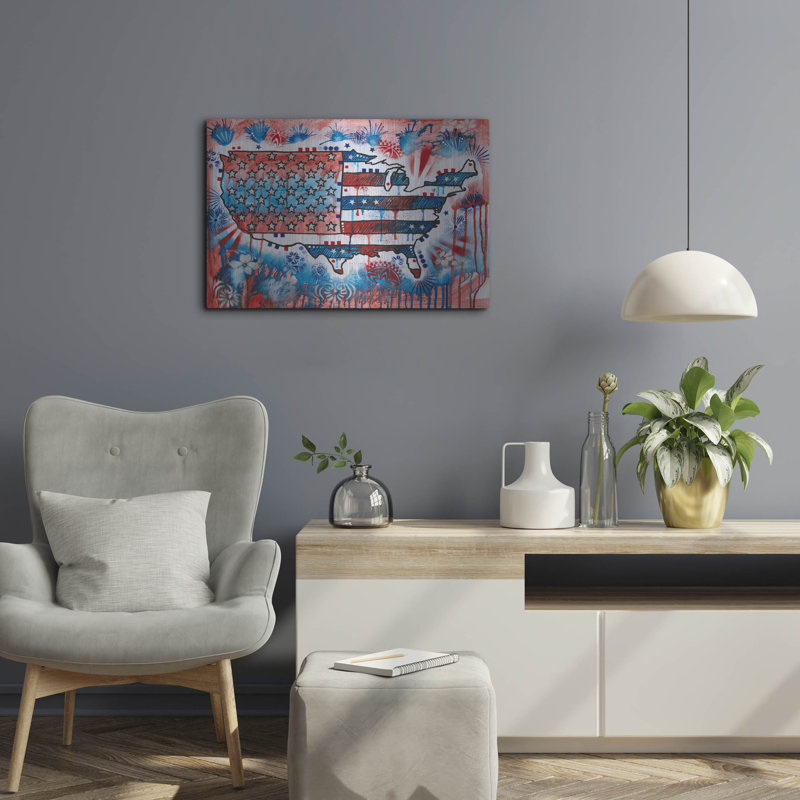 «America United» par Dean Russo, H 16 po x l 24 po