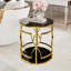 Tables de bout avec rangement Glam Gold, 19,7 po