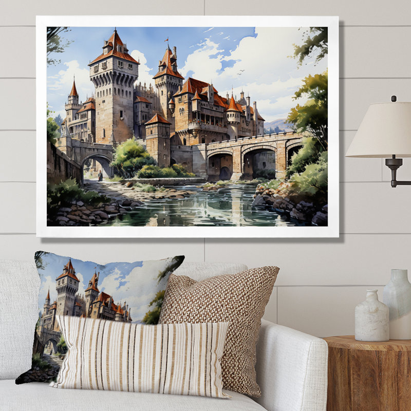 Marjoree Fortresses Majestic Guardians, Cadre simple blanc, H 16 po x l 32 po x P 1 po