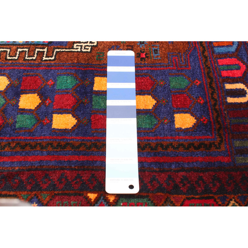 Tapis bleu marine Teimani 2 pi 10 po x 4 pi 9 po